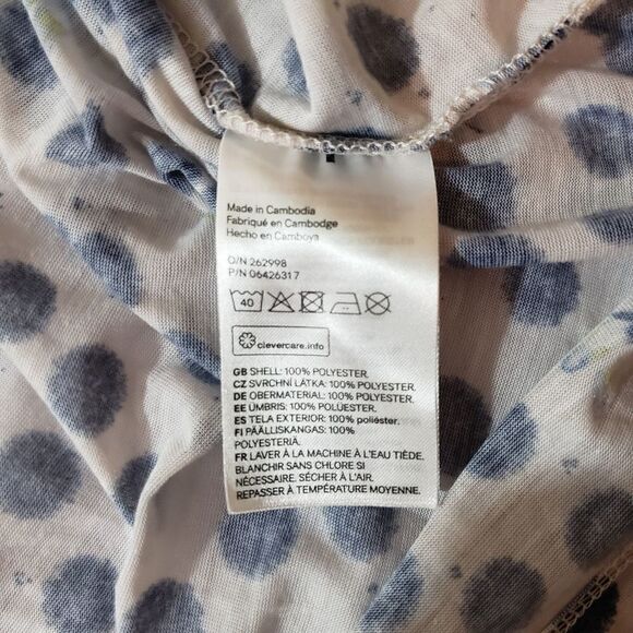 Anna Glover x H&M size large blue dot and gold/white moth patterned 3/4 elastic - Picture 4 of 6